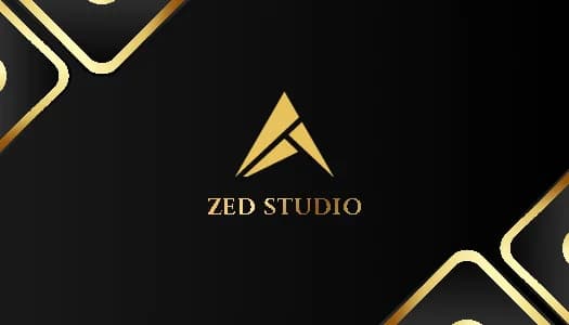 Black and gold business card