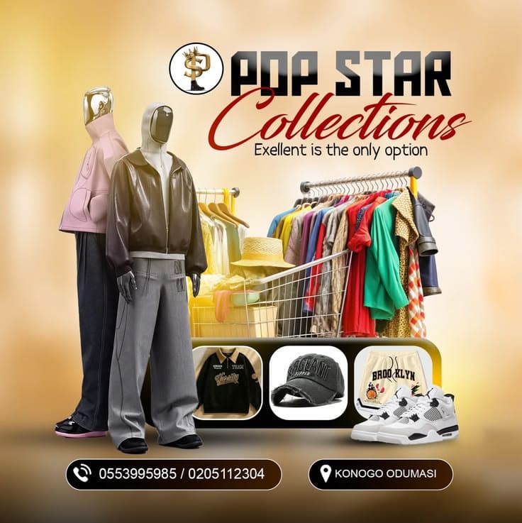 Pop star collection flyer